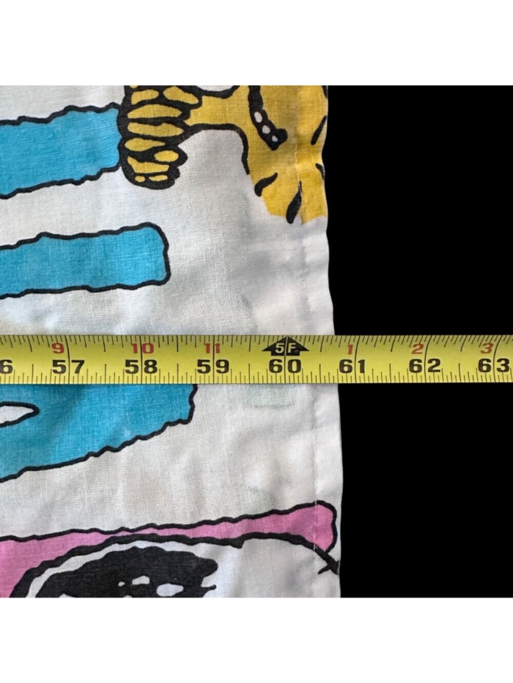 Vintage Peanuts Snoopy Woodstock Ha Ha Laughing Blanket Twin Size Cannon USA - Picture 10 of 11